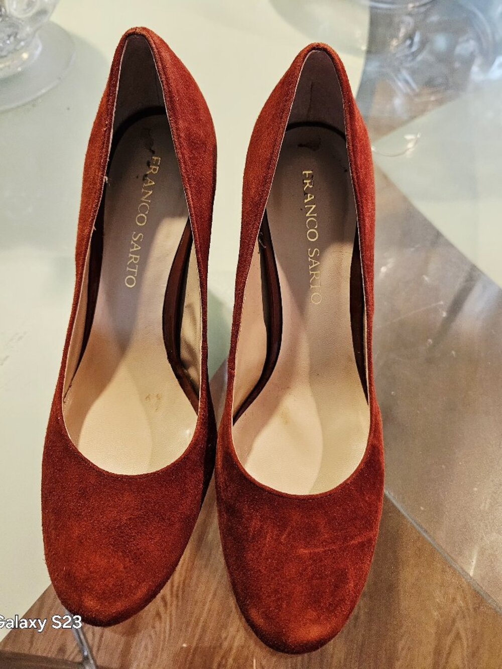 Orange High Heels
